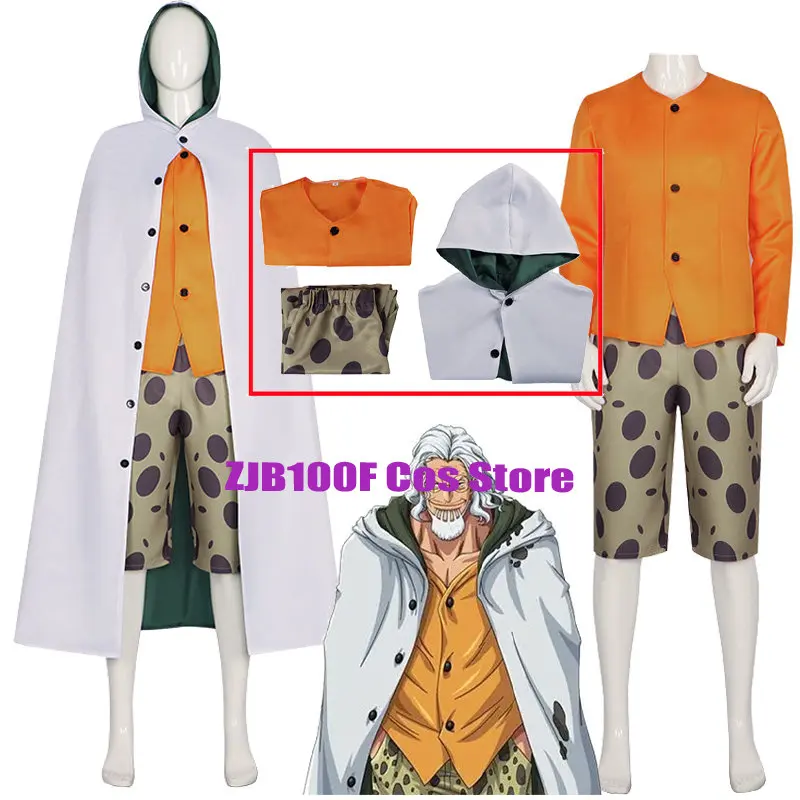 Special Offer Rayleigh Cosplay Anime Silvers Costumes Men Top Pants Cloak Suit Halloween Uniform