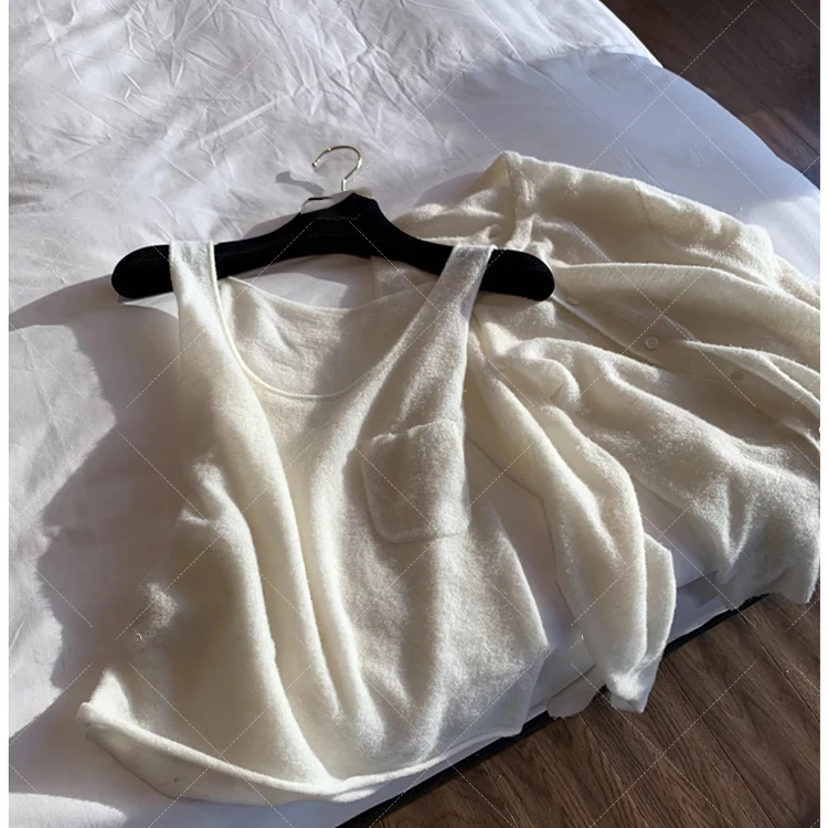 

Ежедневный роскошный ультратонкий шерстяной вязаный кардиган-жилет для женщин, облегающий крой, 30 штук, летняя модная женская этническая сценическая одежда