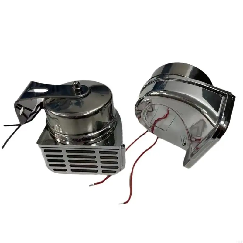 2026 New Premium Vehicle Horn 12V 24V High Low Tone 120dB Stainless Steel Standard Fit view 2