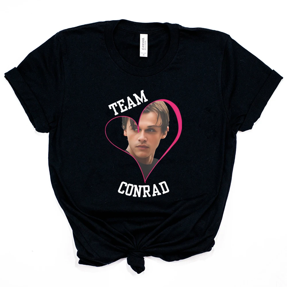 The Summer I Turned Pretty Team Conrad Graphic Tee Cousins Beach Vintage 90s Y2k Conrad Fisher Heart Print Shirt TSITP Fans Gift