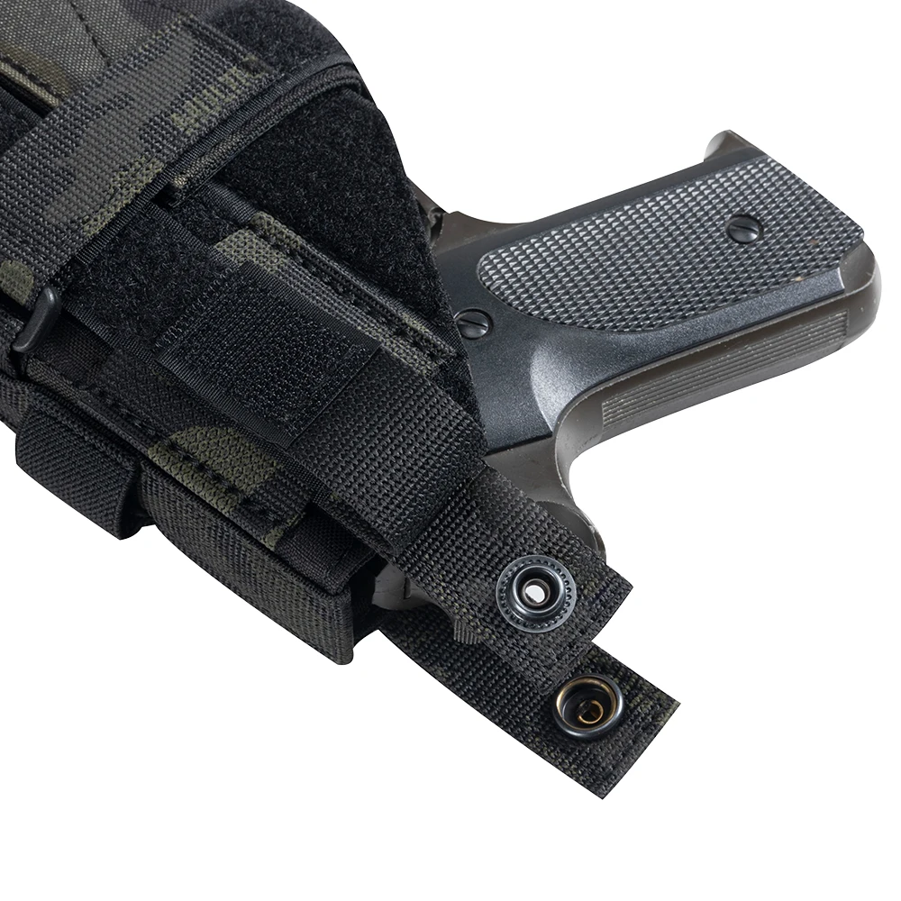 Tactische Pistool Holster Universele Airsoft Holster Jacht Molle Pistool Molle Holster Verstelbare Rechterhand Pistooltas