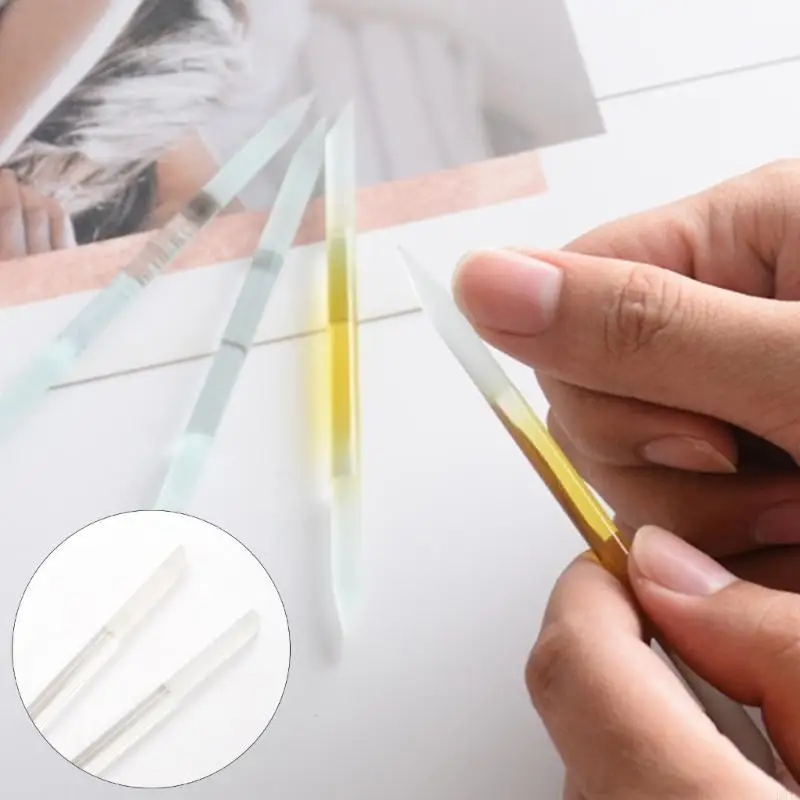 

12Pcs Glass Cuticle Pusher and Remover Tool Double Ended Manicure Cuticle Sticks for Nails Crystal Cuticle Pusher