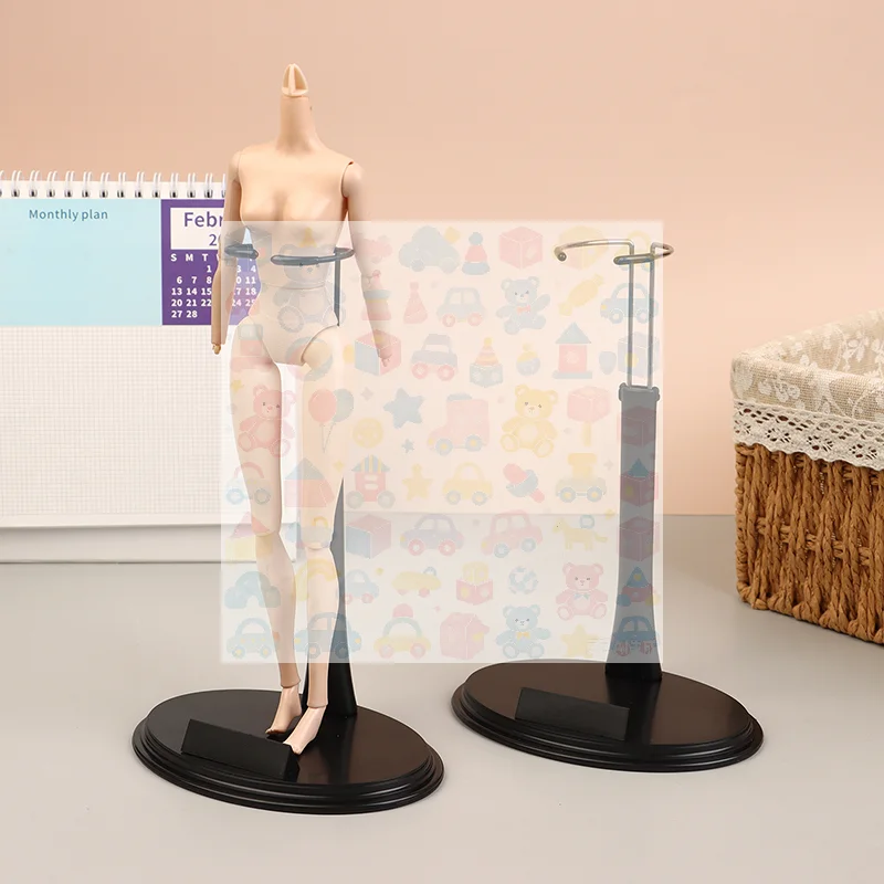 

Action Figure Stand 1/6 Scale, Black Holder Support Base, Adjustable U Type Bracket