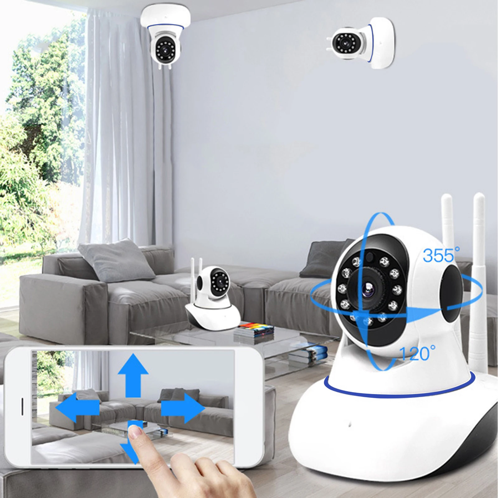 security-camera-wireless-wifi-home-ip-indoor-ptz-night-vision-camera-monitor