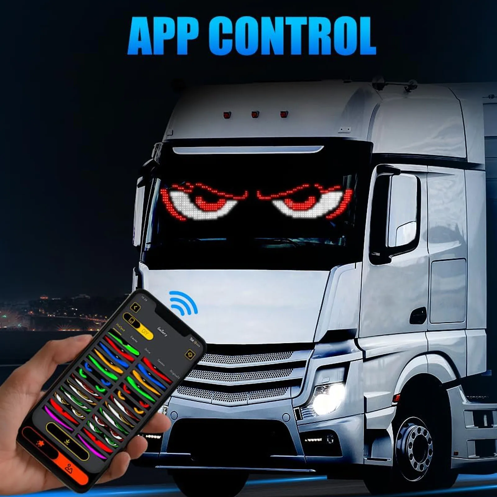 Scrolling Car Sign Display App Flexible Sign Board Smart Matrix Panel Customizable Usb Led Display For Car