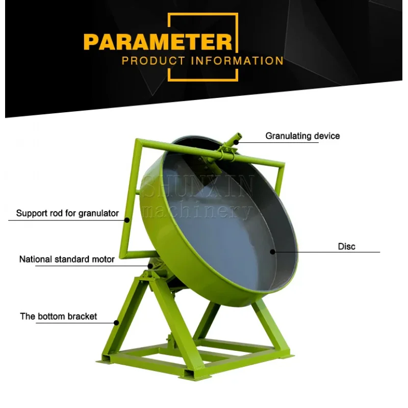 Small-Scale Disc Granulator Producing Chemical Compound Or Organic Fertilizer For Sale