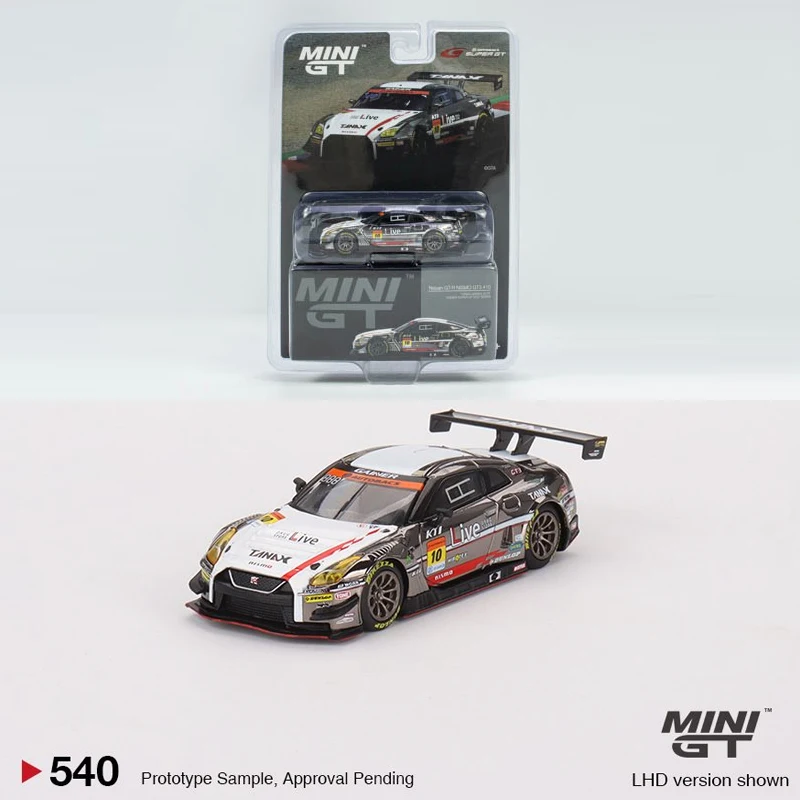 MINIGT Japanese Version 1:64 GTR  GT3 #10 TANAX GAINER 2022 alloy car model 540 There will be slight blemishes