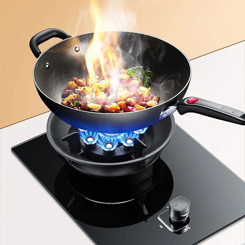 Flip Top Gas Cooker LPG Smart Portable Gas Cooktop Glass Top Battery Single burner Gas Stove for Kitchen