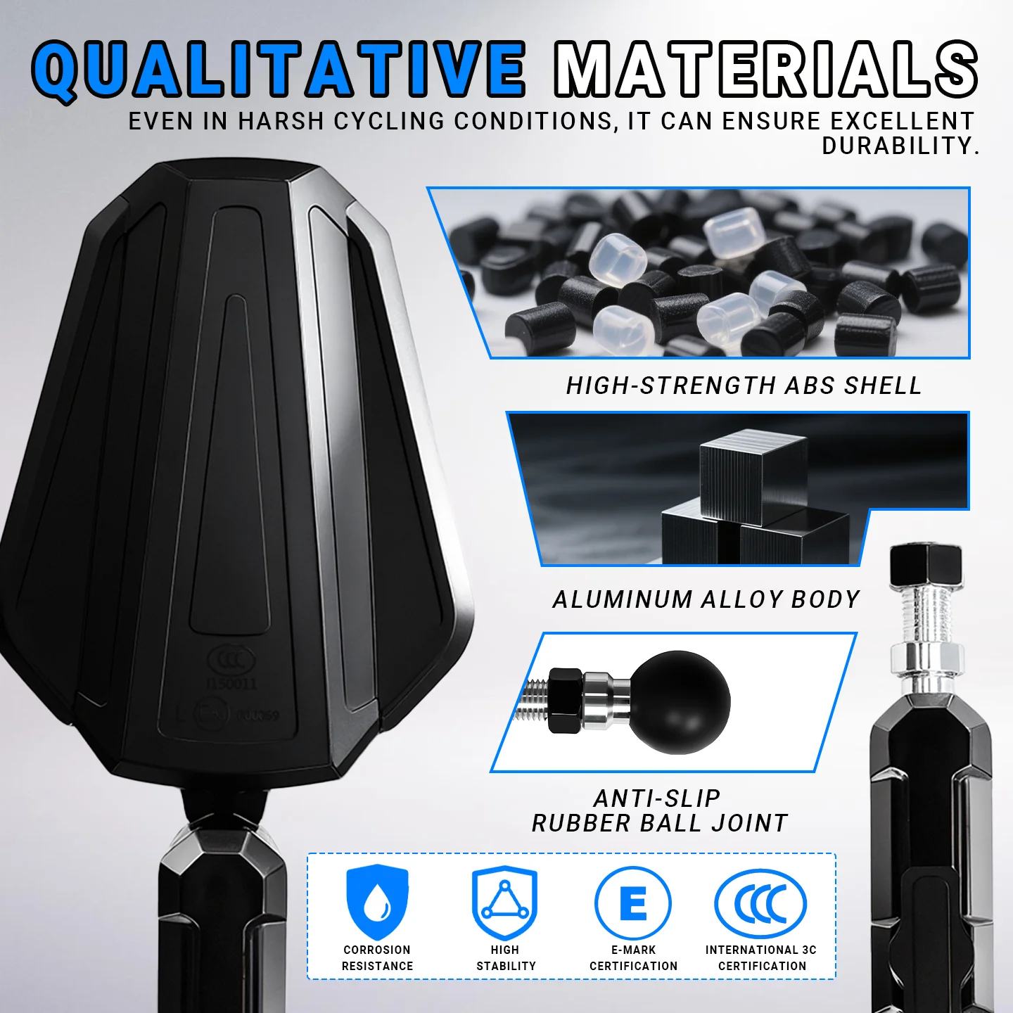 Motorcycles Universal Foldable Rearview Mirrors Rotatable Foldable Rear Mirrors Westwind Road Handlebar Side Mirrors ATV Mirrors