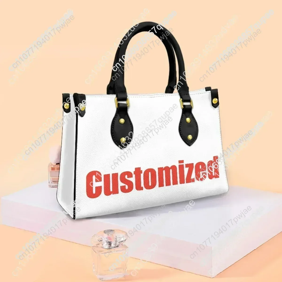 Axeslasher Metal Rock Band Tote Bag Purse Womens Mens Personalized Text Image PU Leather Handbag Business Shopping Gift Bags