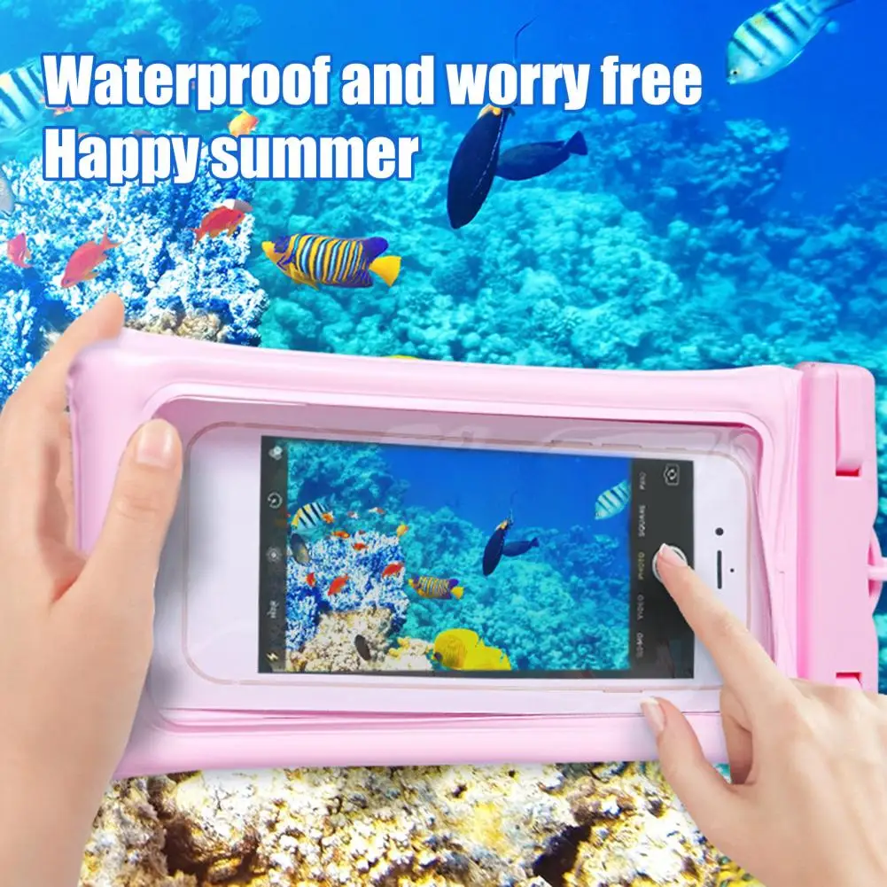 Waterproof Cell Phone Pouch Underwater Cell Phone Dry Bag Case Lanyard Water Proof Swimming Clear Phone Holder Protector