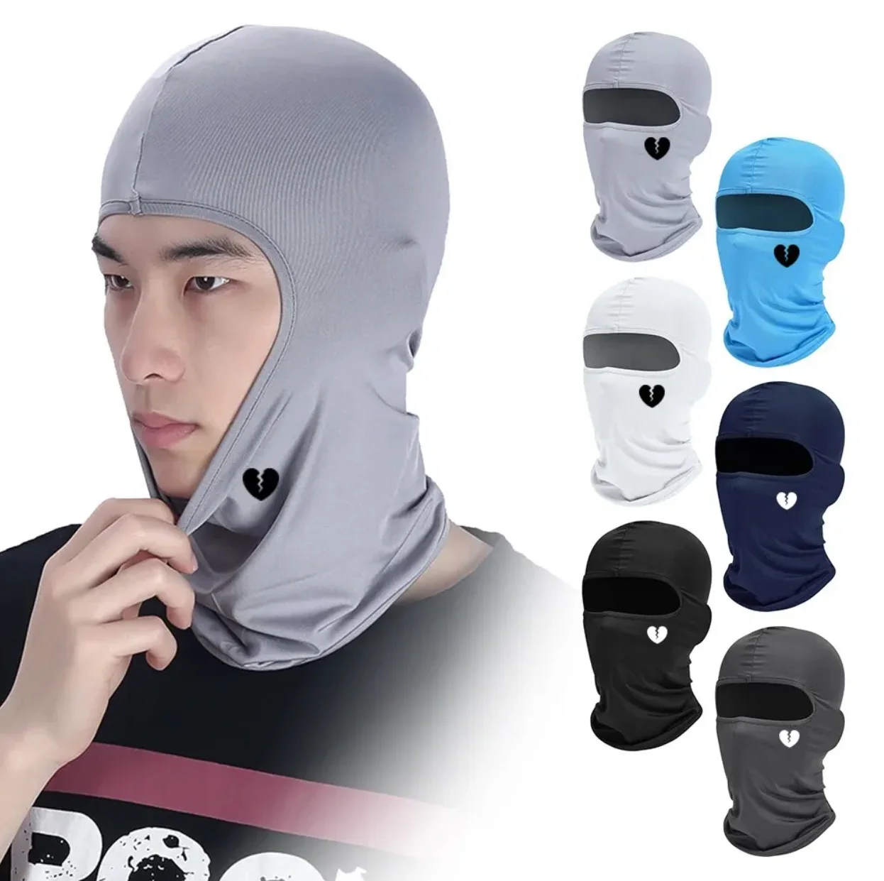 1 PCS Mens Cycling Cap Balaclava Full Face Ski Mask Hood Hiking Camping Hunting Tactical Military Airsoft Cap Bike Hats