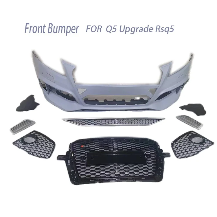 Car bodikits factory price RSQ5 for audis Q5 SQ5 front bumper  with grill honeycomb grills mesh radiator Body kits 2013-2017