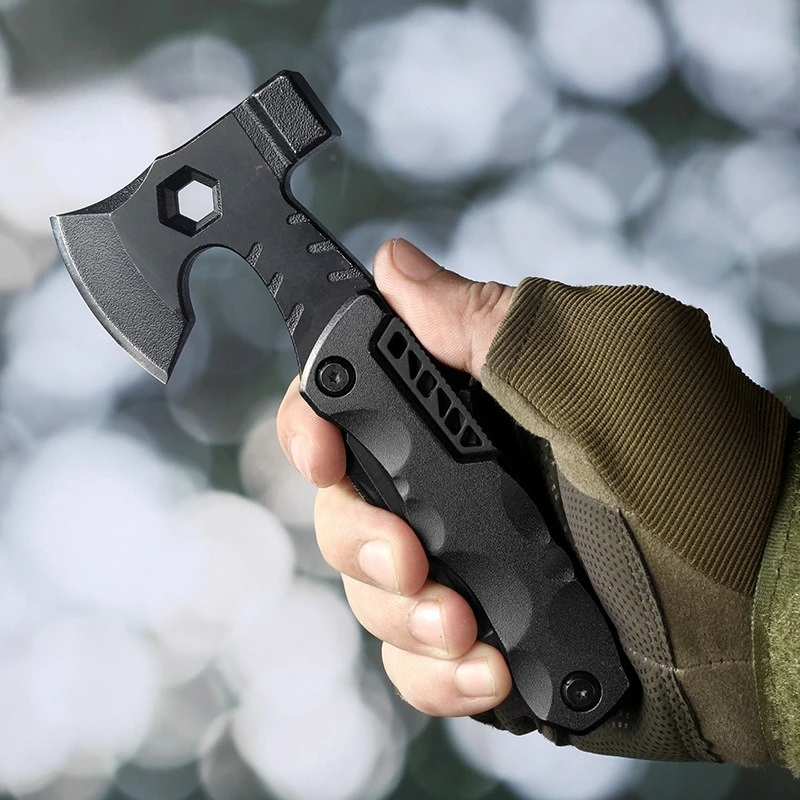 Foldable Multifunctional Axe Hammer Multi Tool EDC Survival Gear With Knife Saw Pliers Wrench Outdoor Camping Emergency Repair