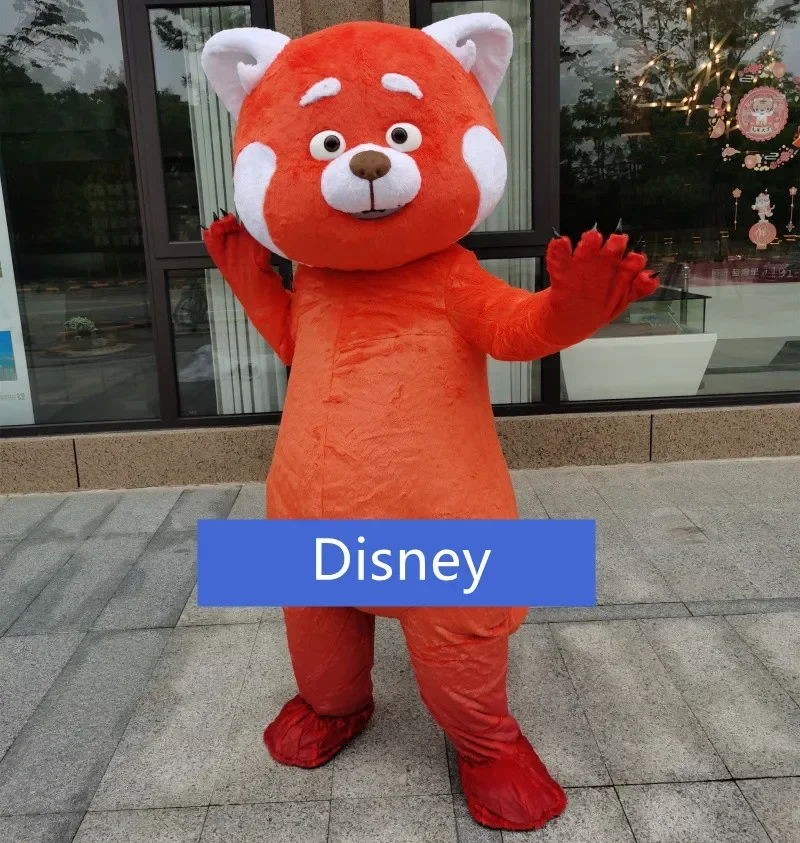 Cosplay Disney Cartoon character Pixar Turning Red Bear Mascot Costume Advertising Costume Fancy Dress Party Animal carnival