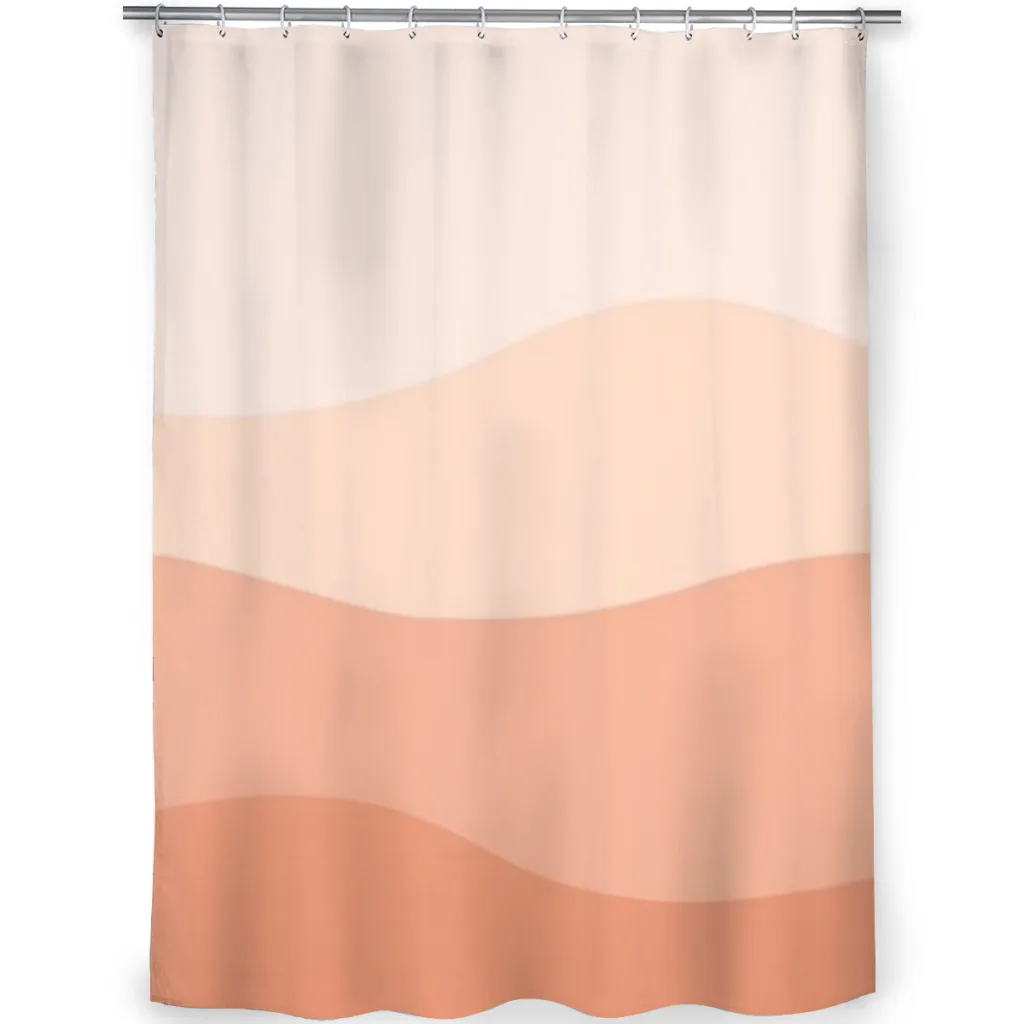 Peachy Ombre Dunes Shower Curtain  Bathroom Decoration Shower Curtain Birthday Gift