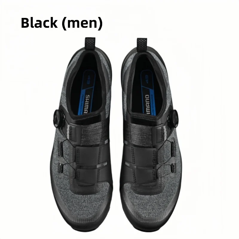 Shimano SH-ET701 Flat Touring Shoes Black/Almond Brown For E-BIKE Commuting And Travel Unlocked Riding Shoes Original view 2
