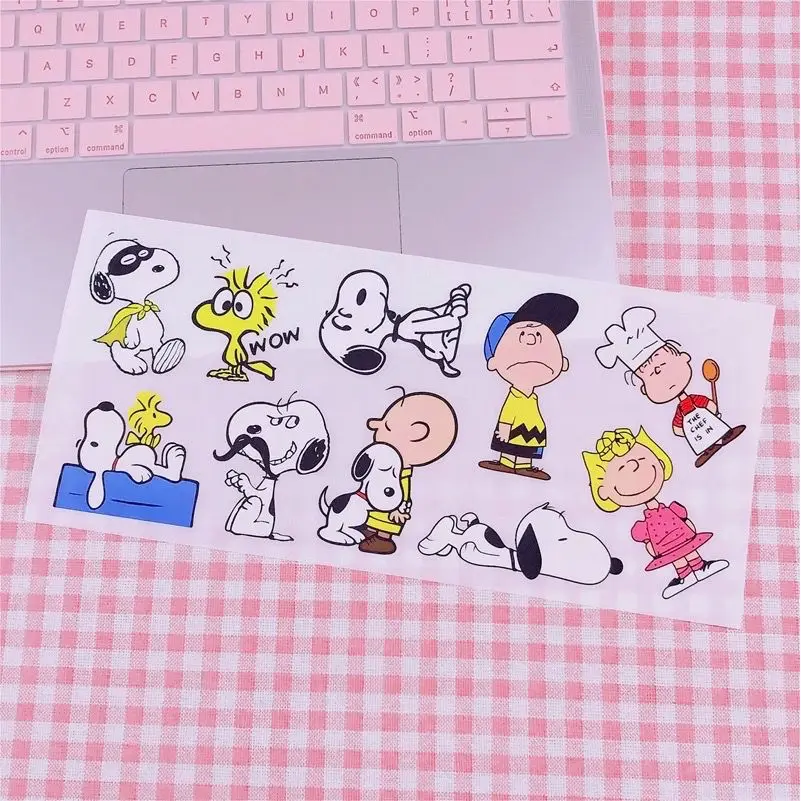 Cartoon Dog Charlie Snoopy Water Proof Sticker Refrigerator Magnet Handbook Notebook Decorate Tags Decals Decorate Material Gift