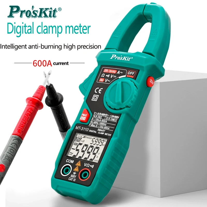 

Pro'skit MT-3209 3-5/6 clamp on multimeter digital high-precision AC ammeter clamp on ammeter electrical multimeter
