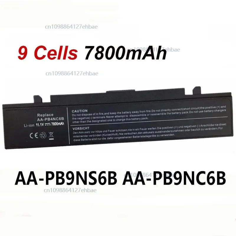 

AA-PB9NS6B AA-PB9NC6B 9 Cells 7800mAh Battery For SAMSUNG R428 R429 R580 R780 R700 P50 P60 R510 R519 R530 Q430 AA-PB9NC6WFast