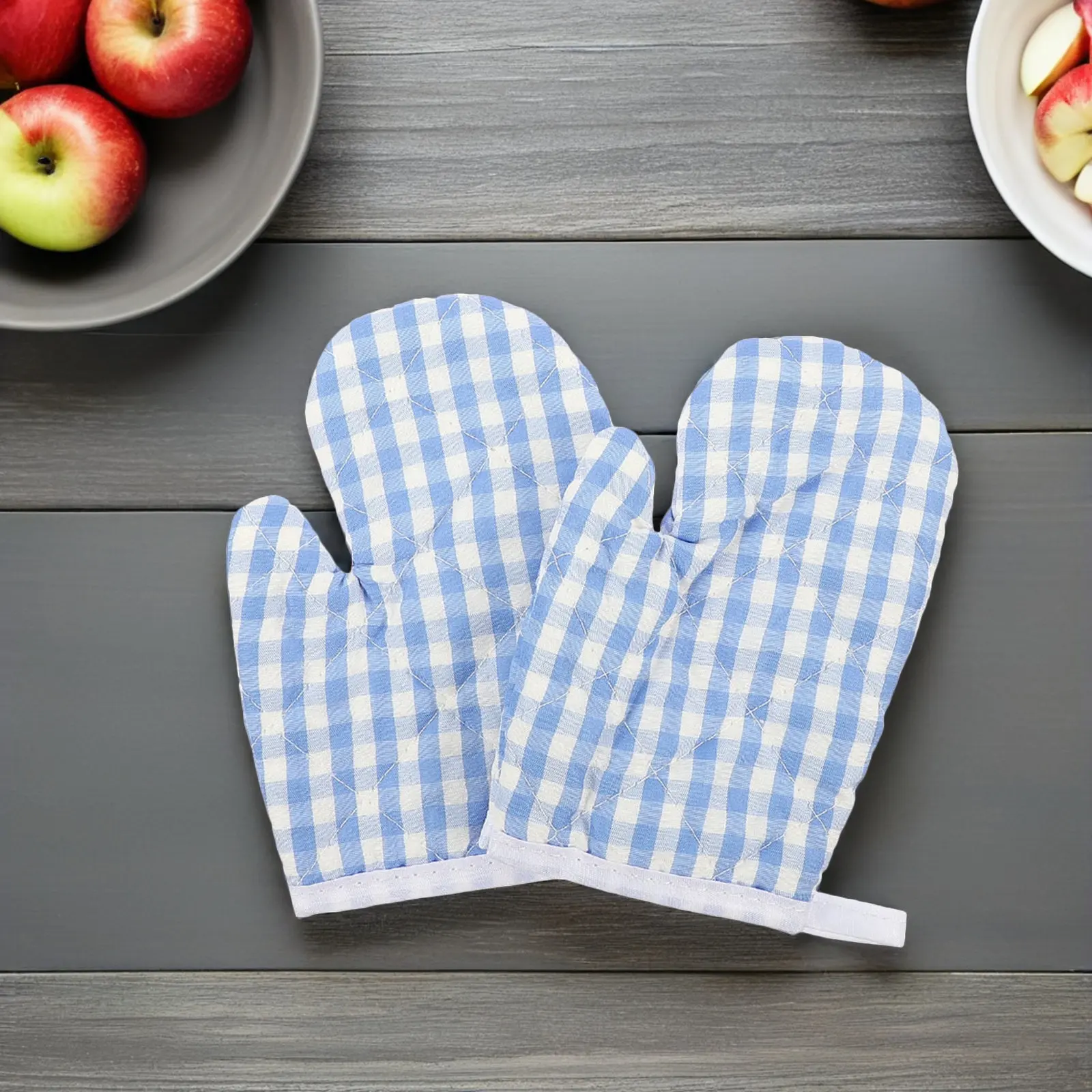 6Pair Baking Mittens Heat Resistant Oven Gloves Non Slip Microwave Kitchen Mitts Vibrant Patterns Insulated