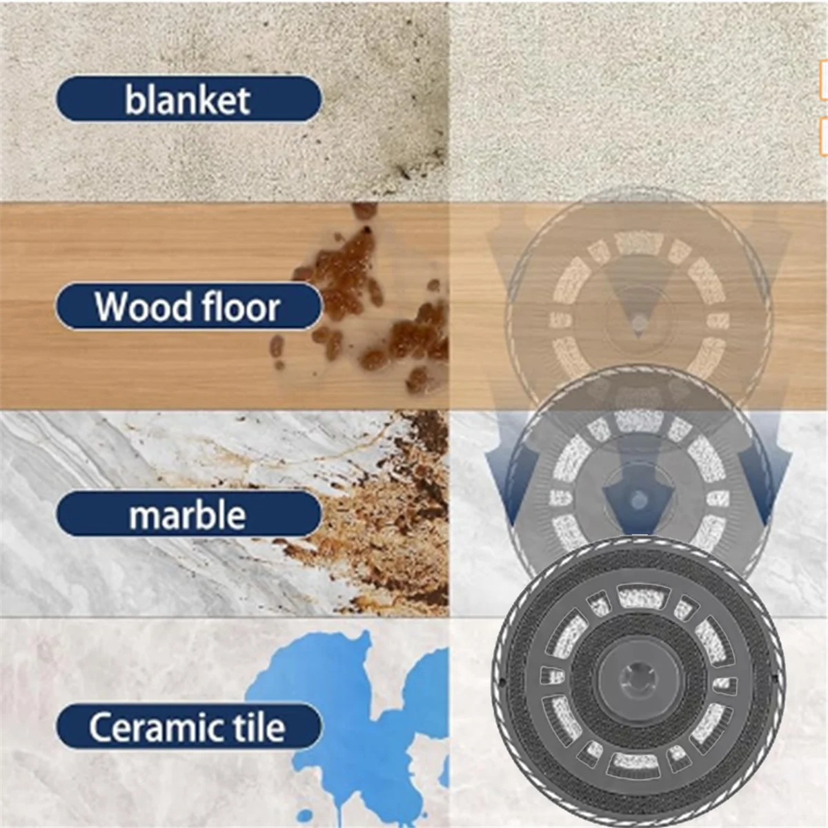 El nuevo soporte para fregona con 2 trapos para Robot aspirador L20 Ultra/X20 Pro/ M30S, Kit de fregona limpiadora