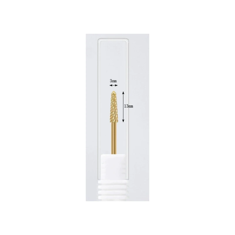 Embout de nettoyage de cuticules en carbure de grain moyen, petit cône propre de 3/32 pouces pour perceuses à ongles électriques, outil de manucure professionnel pour ongles Sa