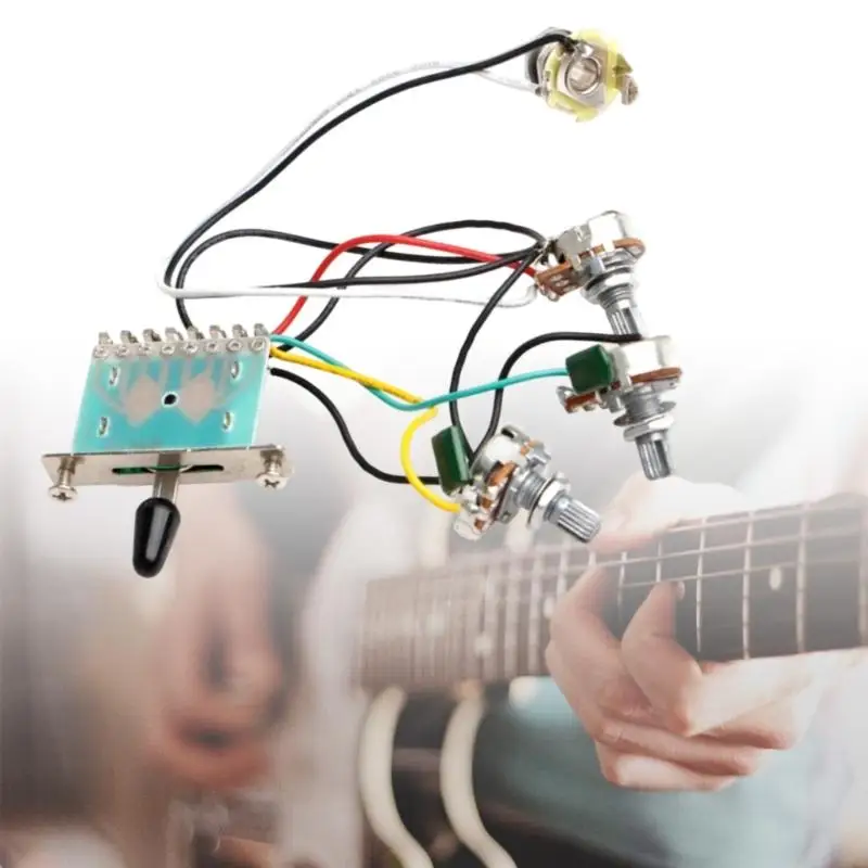  Modular Guitar Wiring System Guitar Circuit Assembly ABS Texture for Pickups