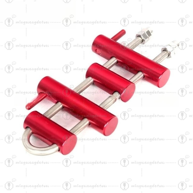 Outdoor Mountaineering, Rock Climbing Descender, Aluminum Alloy Material, Manual Stop Rising, Ribs Descending, Self-locking