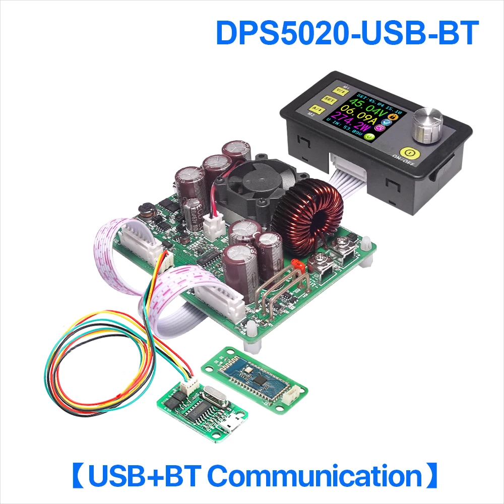 DPS5020 50V 20A DC-DC Step-down Communication Bench Power Supply Buck Voltage Converter Constant Voltmeter Current Regulator