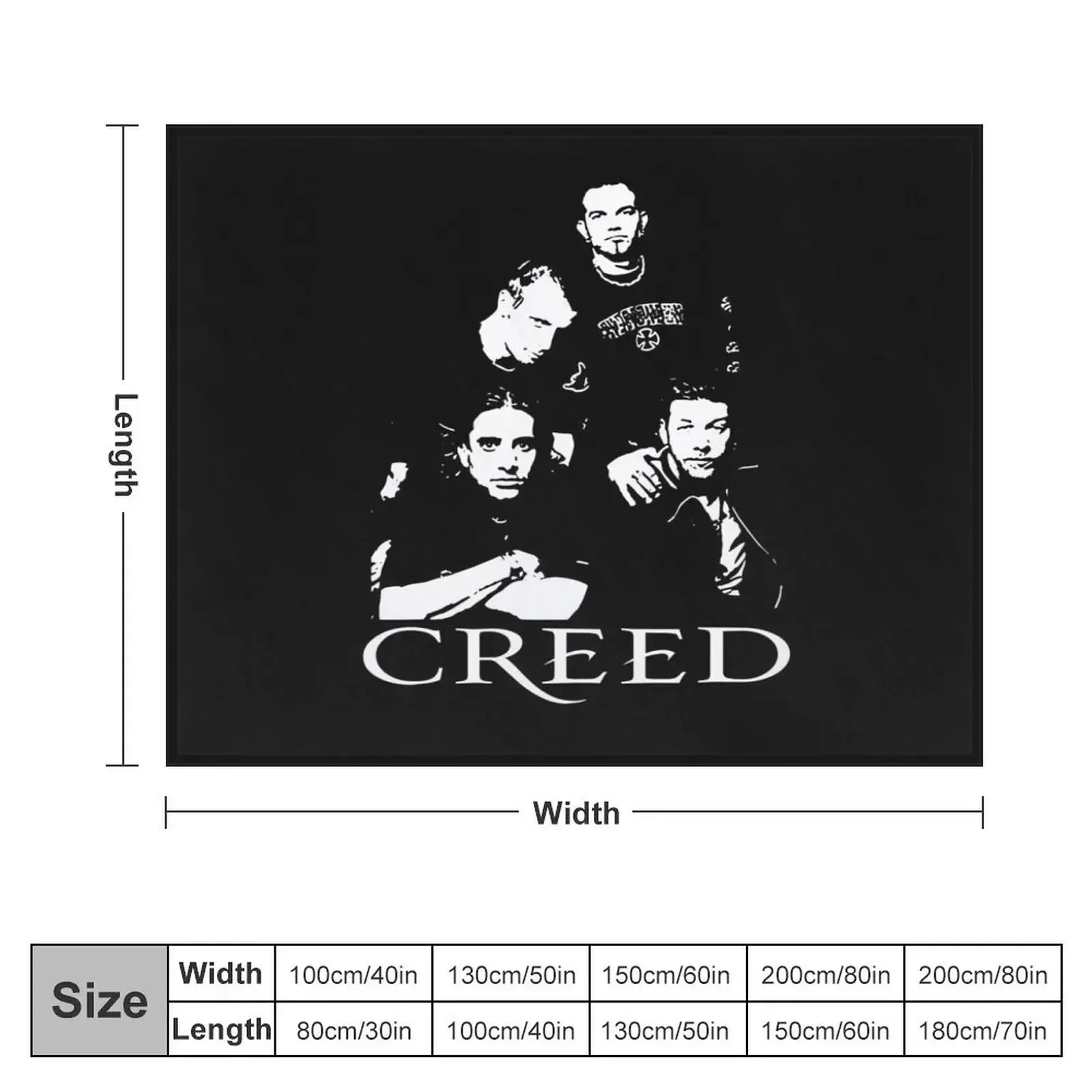 Creed rock music poster Throw Blanket Nap Polar Stuffeds Luxury Thicken Blankets