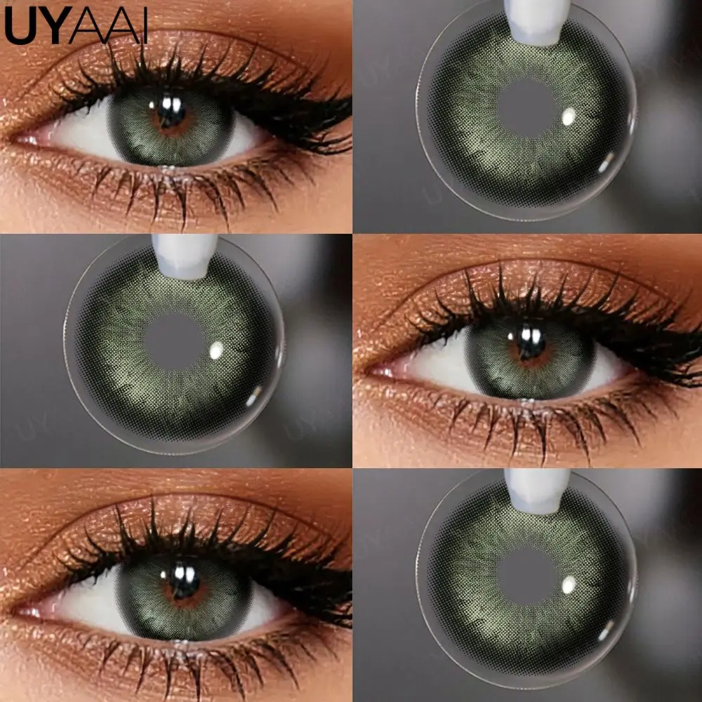 UYAAI Kleurcontactlenzen Siri Green Lenzen Make-up PATTAYA Groene Lenzen Beauty Pupils Cosmetische Gekleurde Lenzen Colorcon Groene Lenzen
