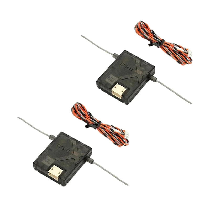 

2X DSMX Receiver Satellite For AR6210 AR8000 AR9020 AR12120 Receiver