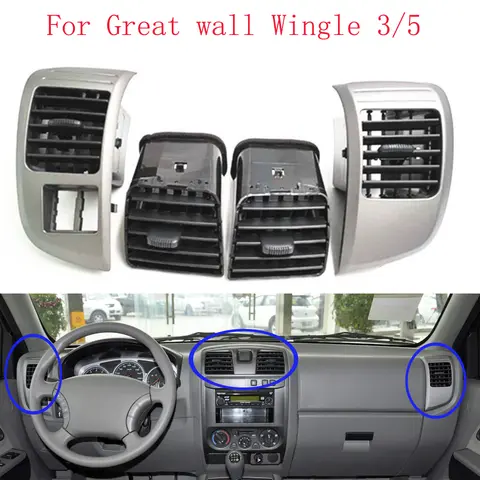 Grille d'aération pour Great Wall Wingle 3/5, panneau de cadre pour Isuzu D-Max MU-X, pour Chevrolet, pour GMC, climatiseur, tableau de bord