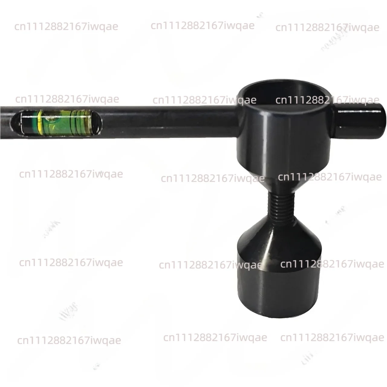 Metal Horizontal Water Bubble Quasi-bubble Round Metal Bubble with Base Mounting Hole Flange Level Precision