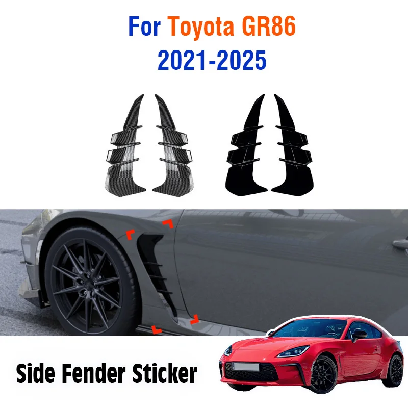 

For Toyota GR86 2021 2022 2023 2024 2025 3D Style Car Side Fender Air Wing Vent Door body Light Trim Auto Accessories Kit