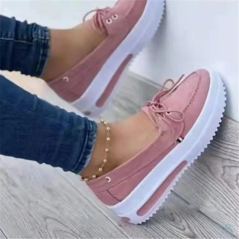 Platform Women\'s Sneakers Fashion Casual Comfortable Slip on Flat White Shoes Women Increase Vulcanize Shoes  Shoes Woman