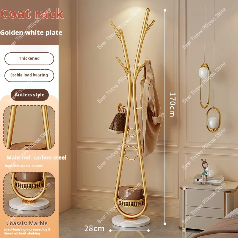 entrance hall Floor coat rack INS Dressing room hanger living room bag hanger stand Corner shelf bedroom Organizer storage rack