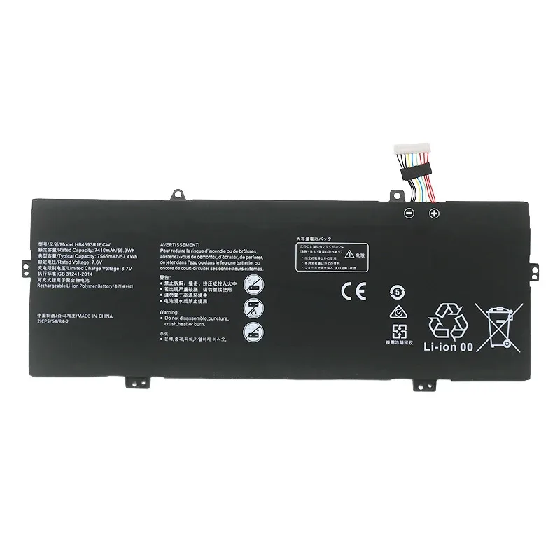 

HB4593R1ECW Laptop battery For Huawei Matebook X Pro 14 "KPL-W00 KLV W29C MACH W29 W19C W29B KLVL WFE9 KLVC WAH9L WFH9L