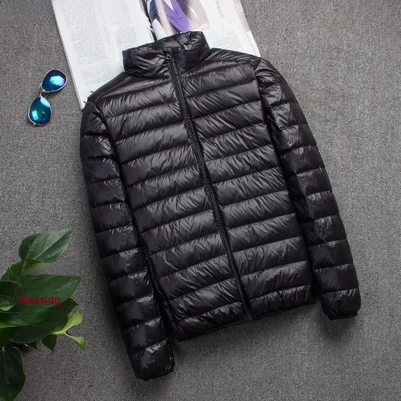 

Men's down Cotton Jaet Lightweight Hooded Stand Collar ort Sle plus Size Autumn New Arrival Faionable Men's Outerwear