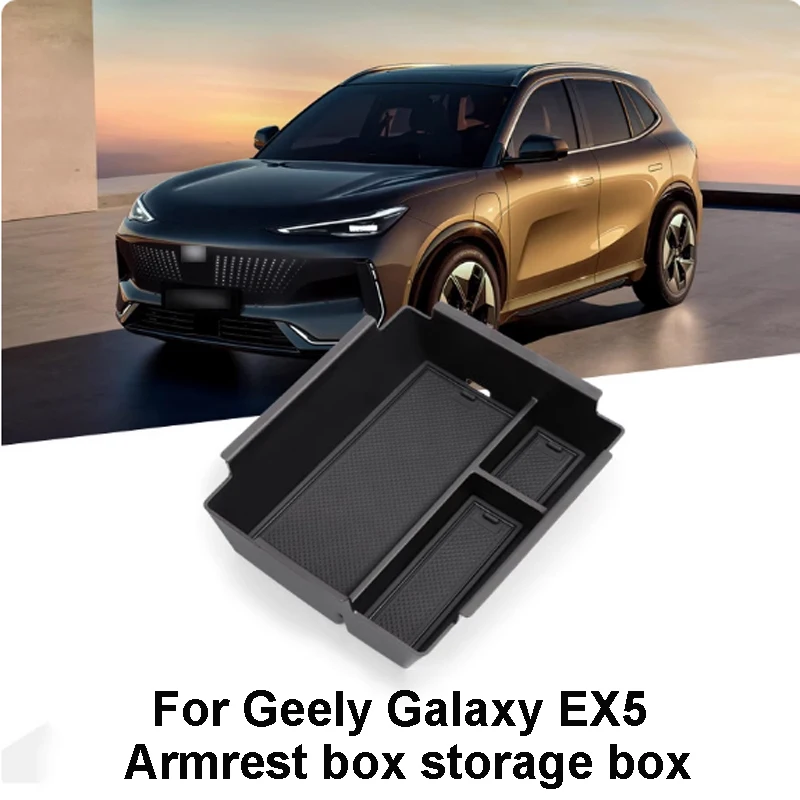 

For Geely Galaxy EX5 2024 2025 2026 Car Car Armrest Box Storage Box Interior Neatly Store Protective Noise-reducing Accessories