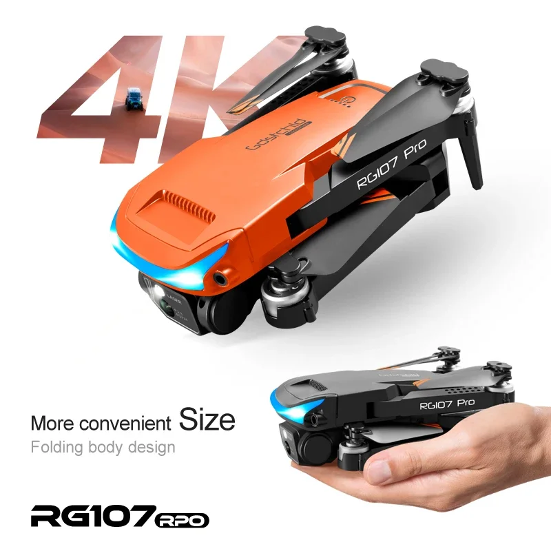 

EBOYU RG107PRO Радиоуправляемый Дрон с 3-сторонней защитой от препятствий WiFi FPV 4K двойная HD ESC камера удерживание высоты складной Радиоуправляемый квадрокоптер вертолет