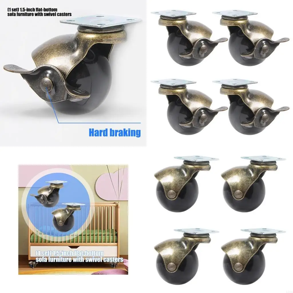 

Furniture Wheel Swivels Plate Ball Casters for Chairs, Cabinets, Wheel