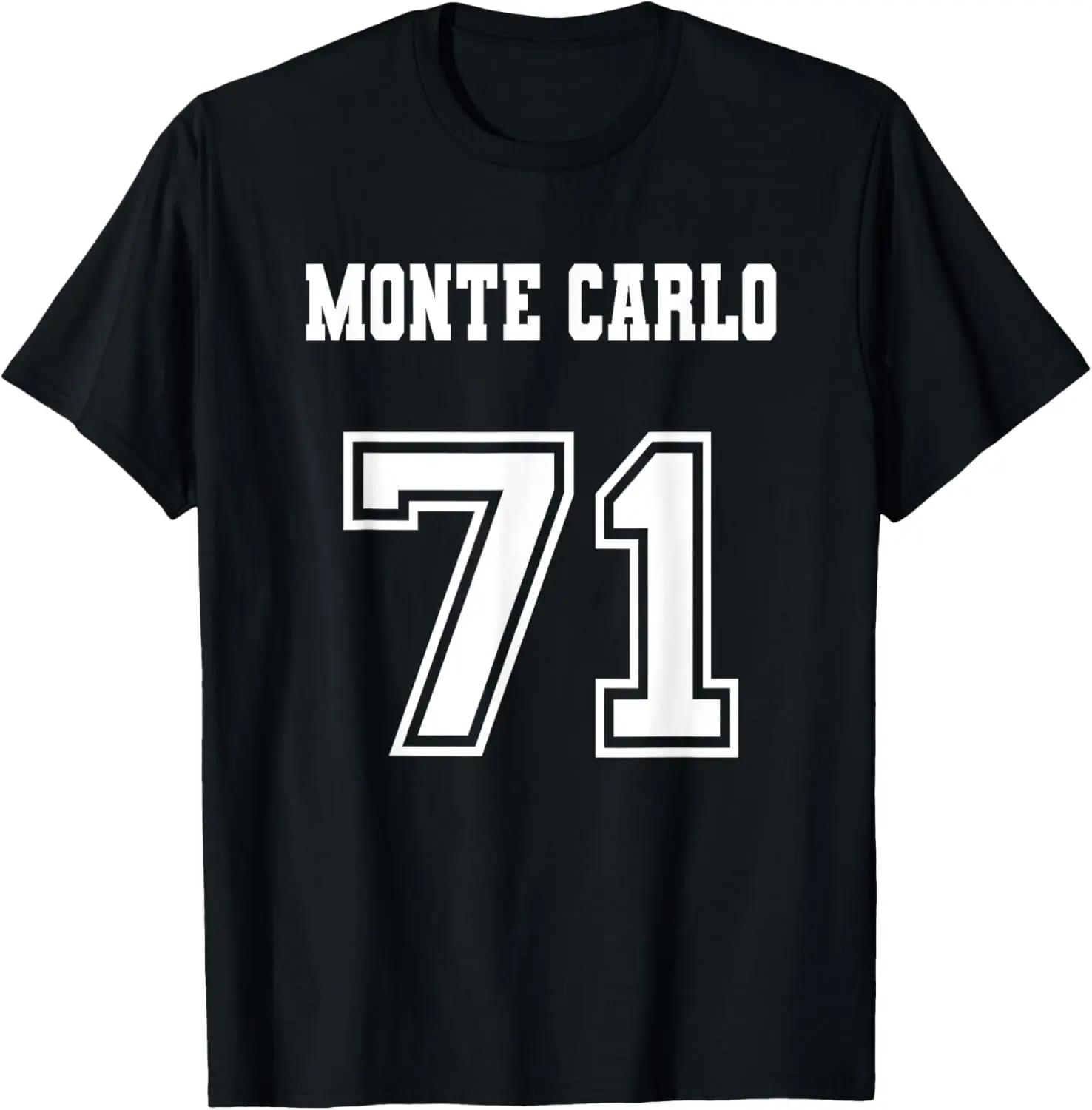 Jersey Style Monte Carlo 71 1971 Old School Muscle Car T-Shirt