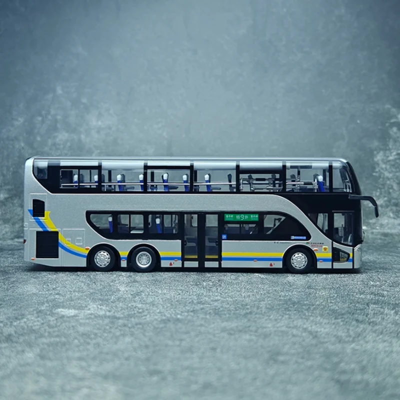 Beijing Bus 1:64 Scale Double-decker Sightseeing Bus Alloy Car Model Classics Adult collection Souvenir Gift Static Display