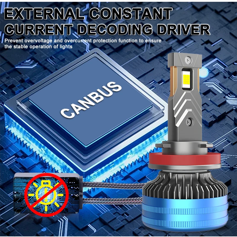 Dualvision H1 H3 H4 H7 LED H8 H11 9005 HB3 9006 HB4 9012 Hir2 Led المصباح لمبة Canbus ضوء السيارات عدة H7 توربو الضباب مصباح #5