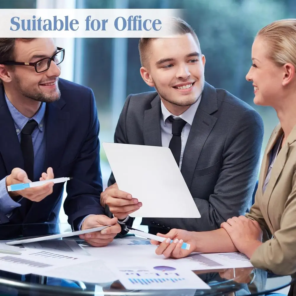 مجموعة سبورة بيضاء صغيرة على الوجهين للفصل الدراسي مع أقلام تحديد، 100 عبوة من ألواح الكمبيوتر المحمول مقاس 9 × 12 بوصة للوازم المدرسية