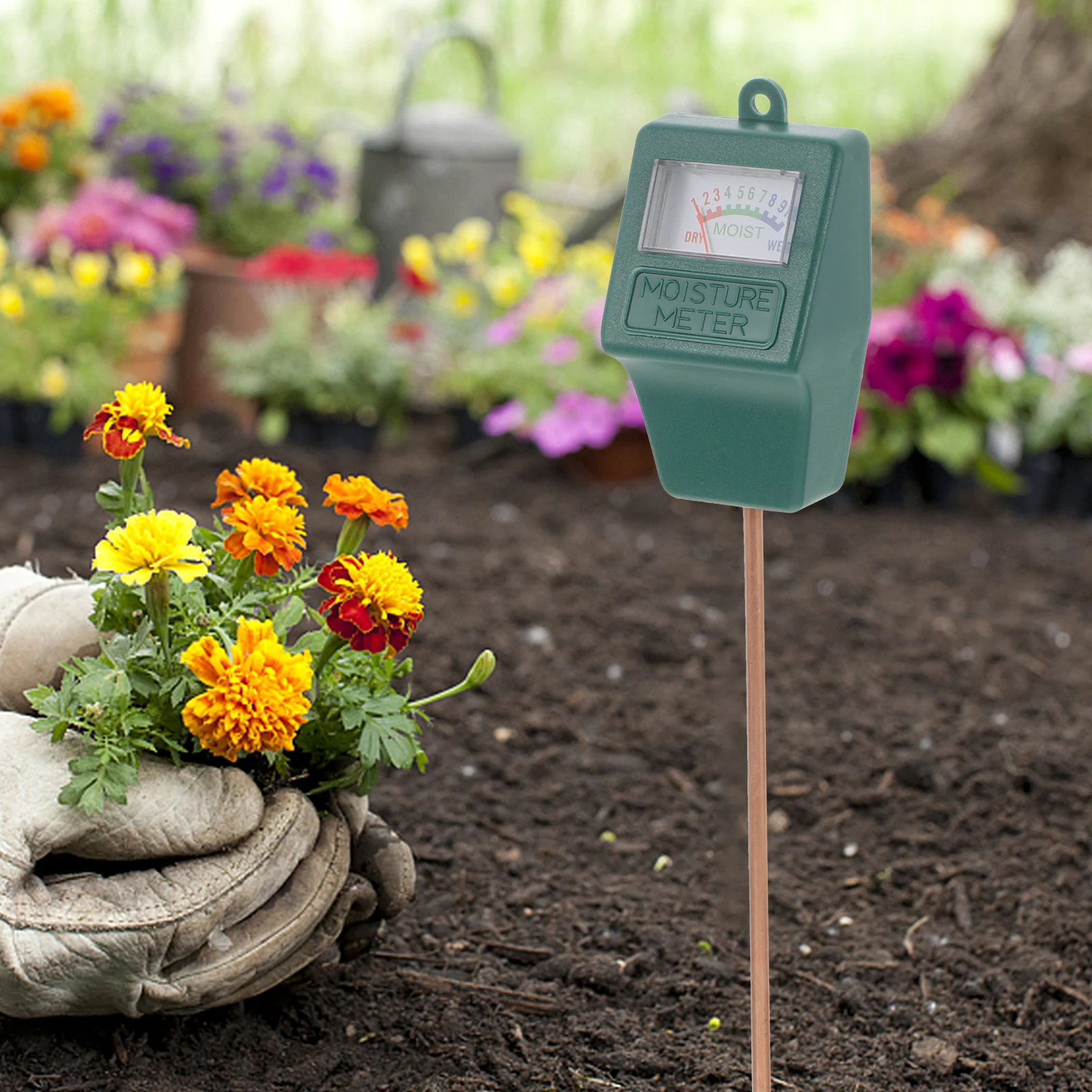 

Soil Moisture Meter Accurate Hygrometer Instant Reading No Batteries Easy to Use for Garden Plants Indoor Outdoor