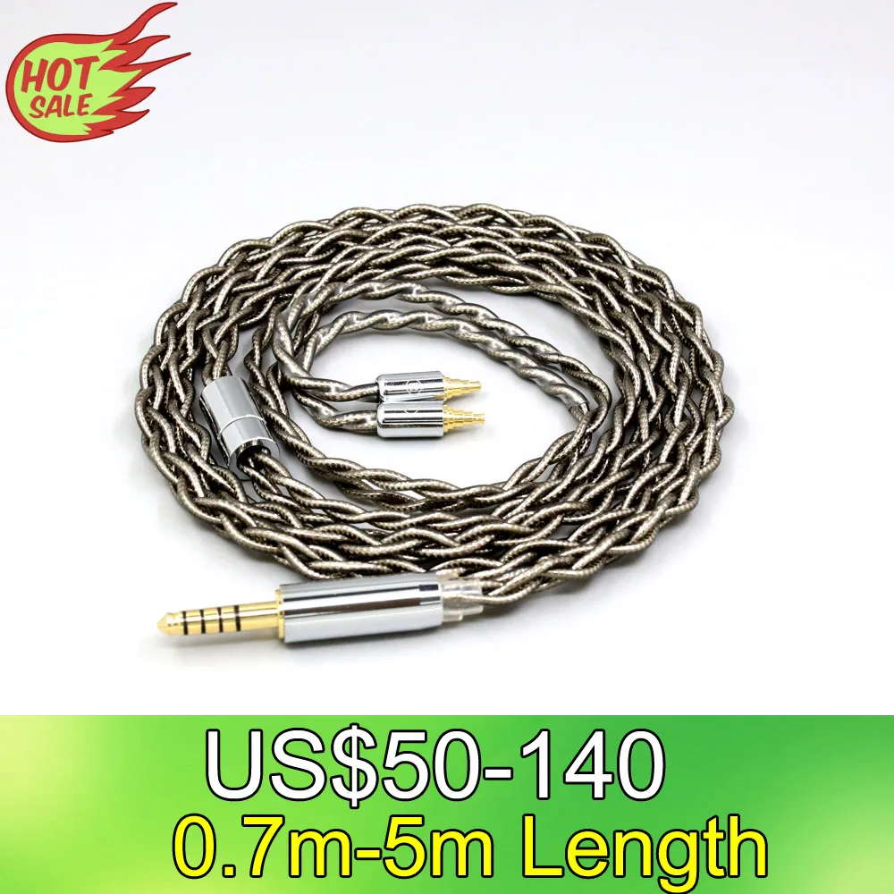 

LN008214 99% Pure Silver Palladium + Graphene Gold Earphone Shielding Cable For Sennheiser IE40 Pro IE40pro 4 core