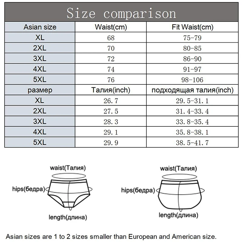 4 Pcs/Lot Cheapest 100% Cotton Mens Briefs Plus Size Men Underwear Panties XL-5XL Men\'s Breathable Sexy Lingerie Underpants